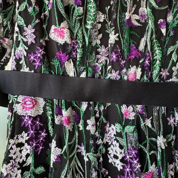 NWOT | Tadashi Shoji, MAIYA EMBROIDERED FLORAL GOWN, Women's Sz 12 - Picture 4 of 16